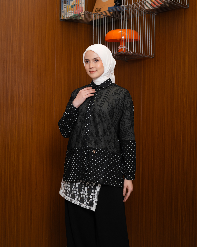 Origins Polka Shirt Lace