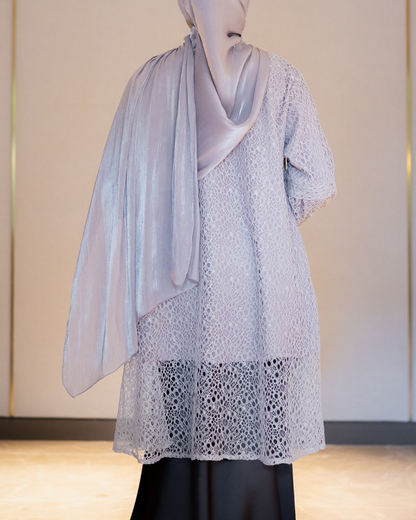 Amara Lace Tunic - Frost Lilac