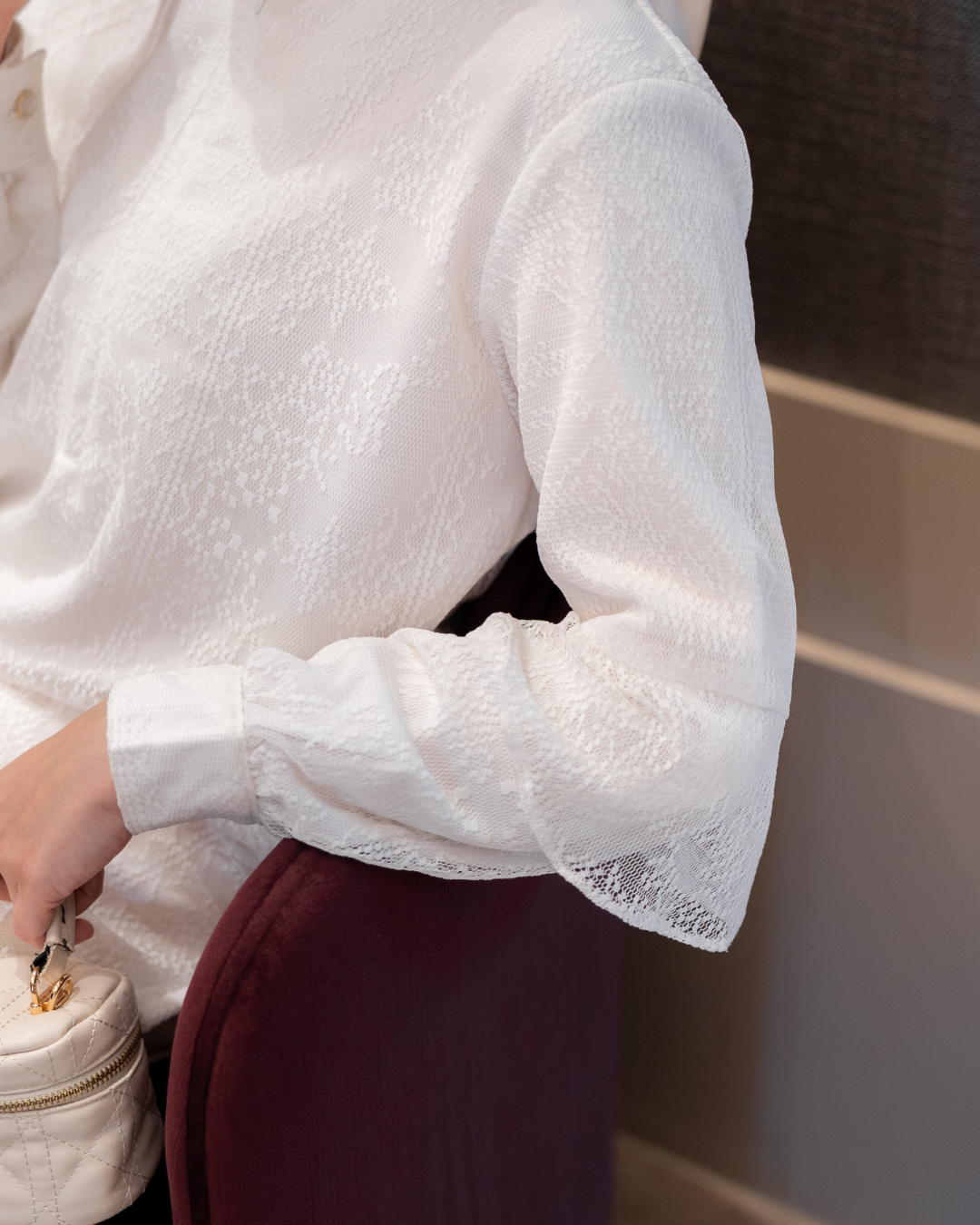 Noor Lace Tunic - Broken White