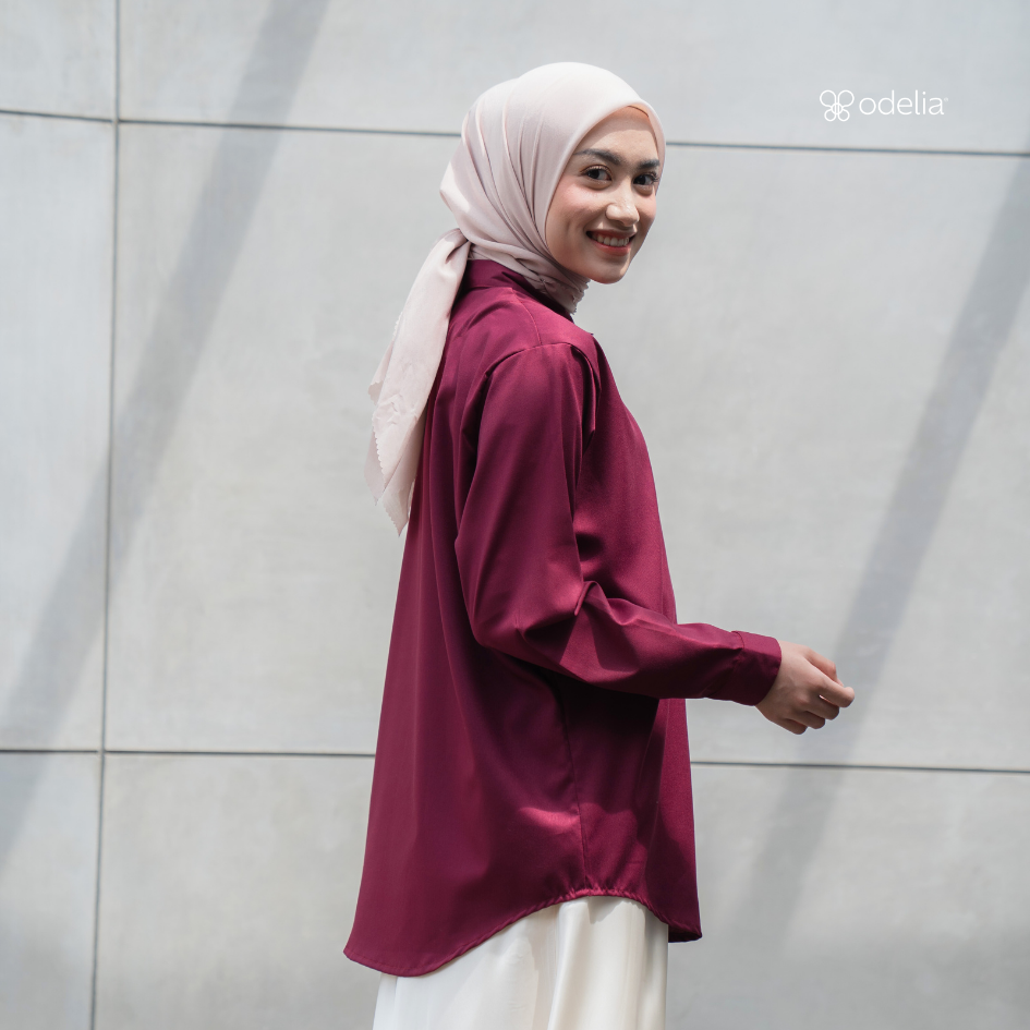 Alecia Shirt - Burgundy