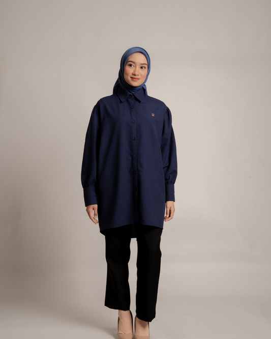 Danica Shirt - Navy Peony