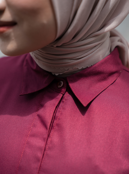 Alecia Shirt - Burgundy
