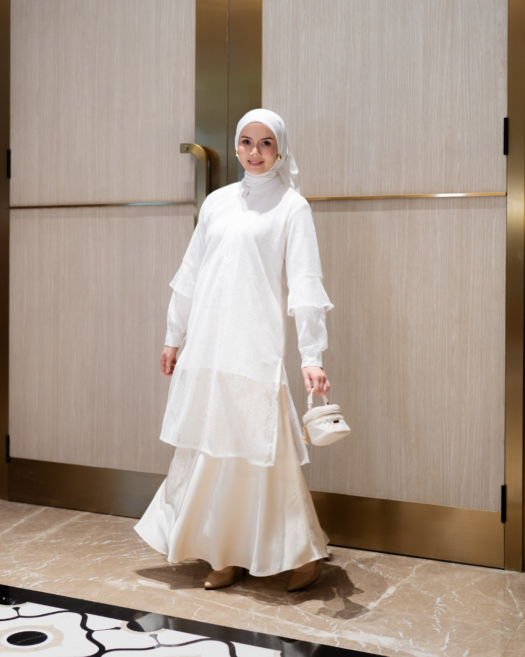 Noor Lace Tunic - Broken White