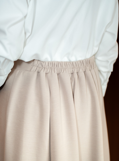 Elora Twirl Skirt - Beige