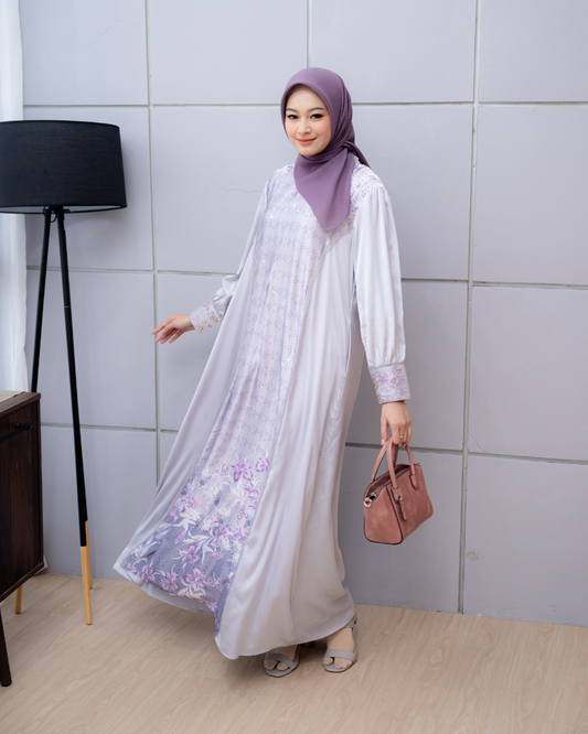 Darti Dress - Dapple Grey