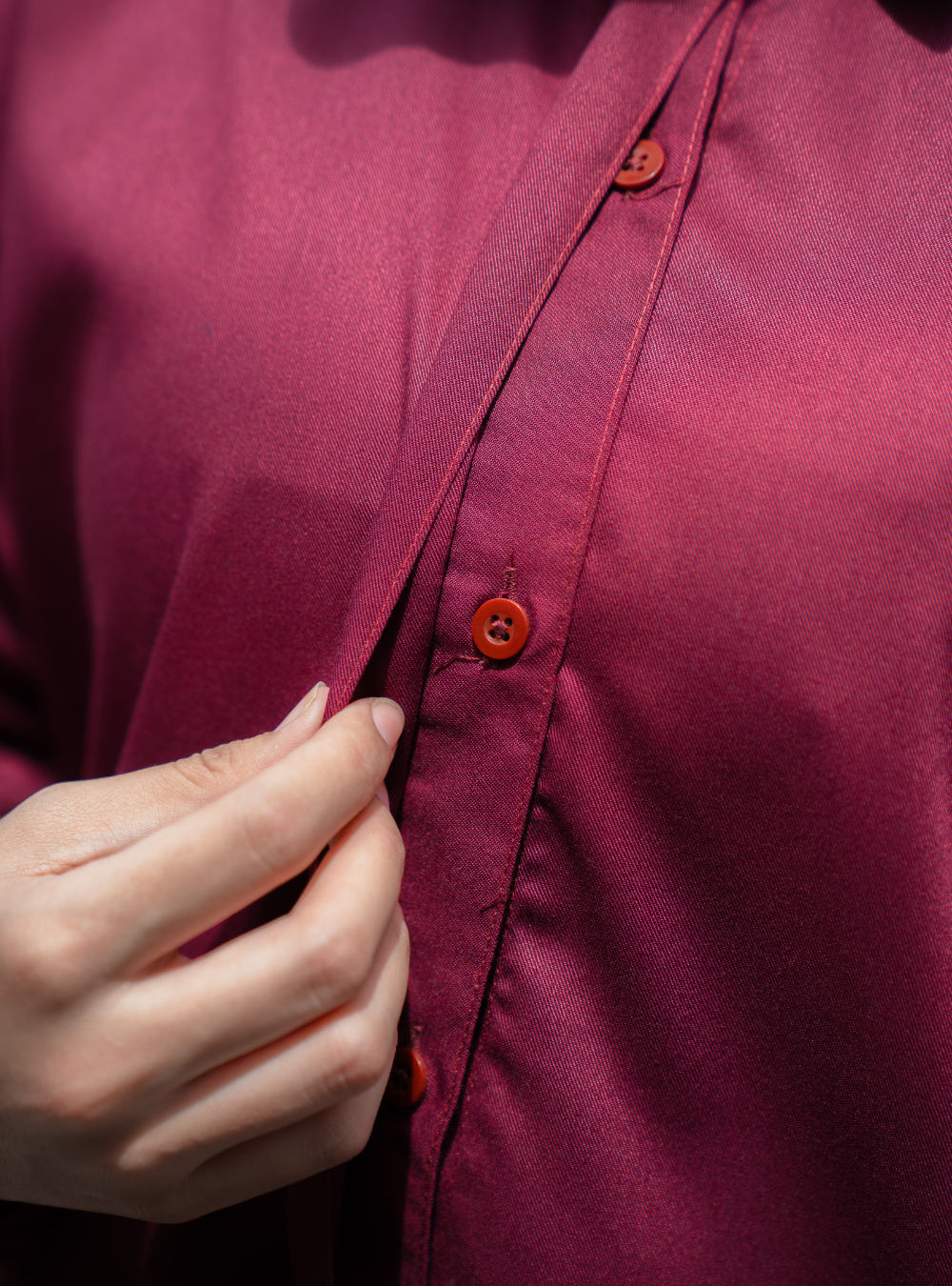 Alecia Shirt - Burgundy