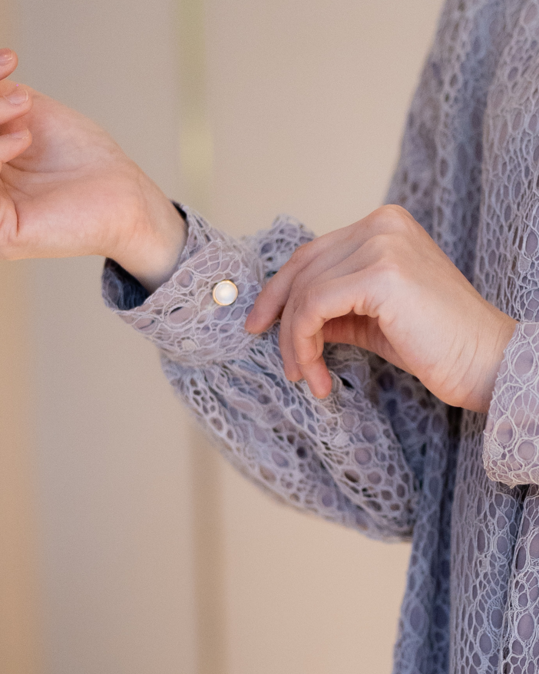 Amara Lace Tunic - Frost Lilac
