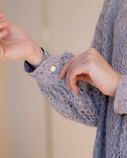 Amara Lace Tunic - Frost Lilac