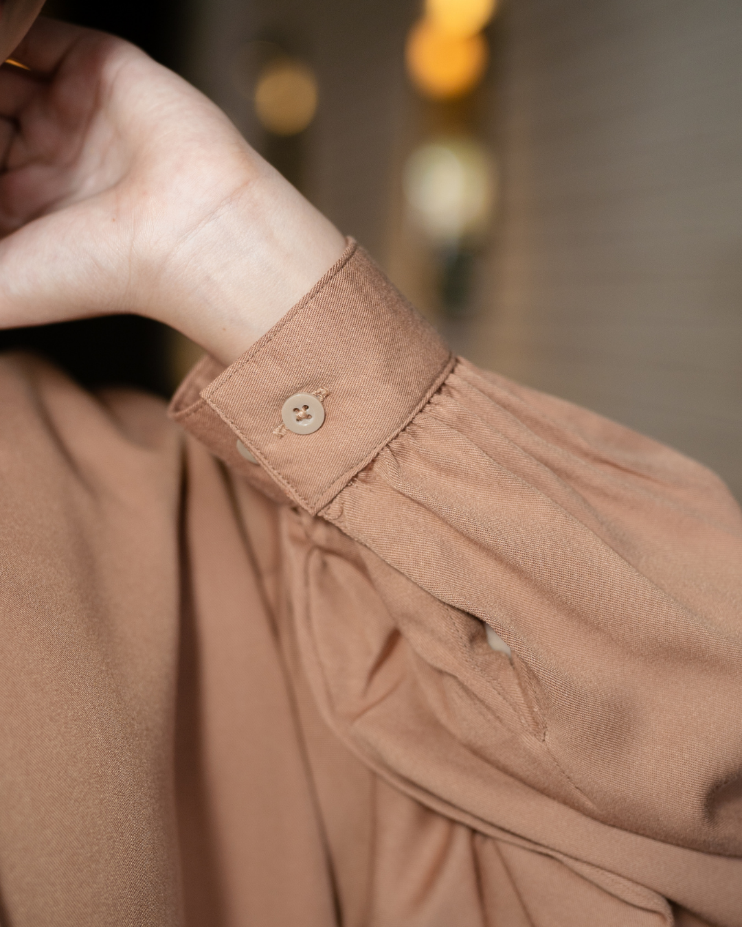 Evania Blouse - Almond