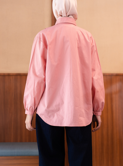 Serene Fold Shirt - Quartz Pink