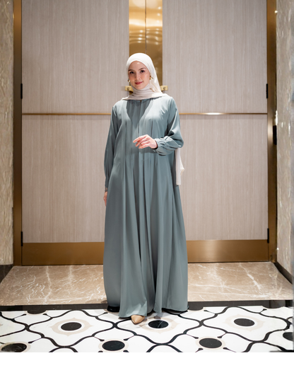 Noor Drapery Dress - Ocean Teal