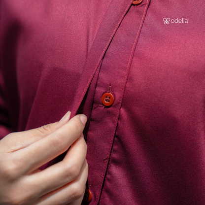 Alecia Shirt - Burgundy