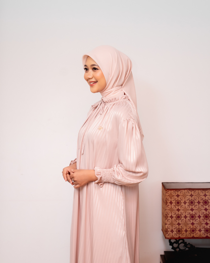 SENJA DRESS - NUDE BLUSH (EID SERIES 2025)