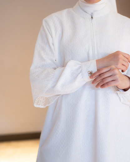 Noor Lace Tunic - Broken White