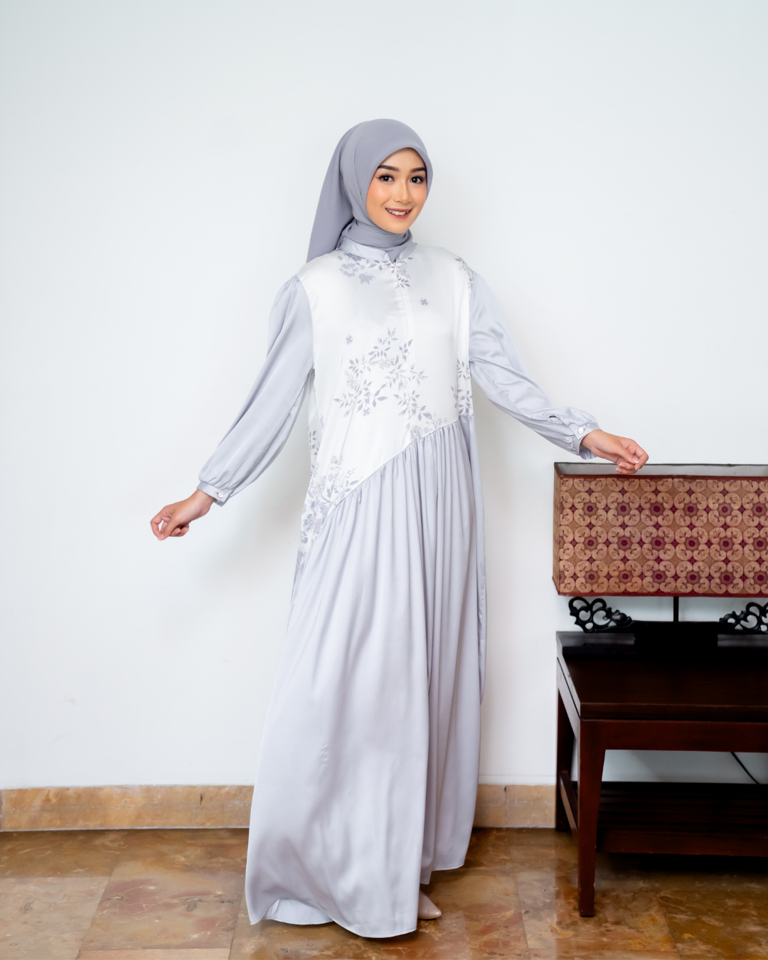 HAIFA DRESS - SILKEN SNOW (EID SERIES 2025)