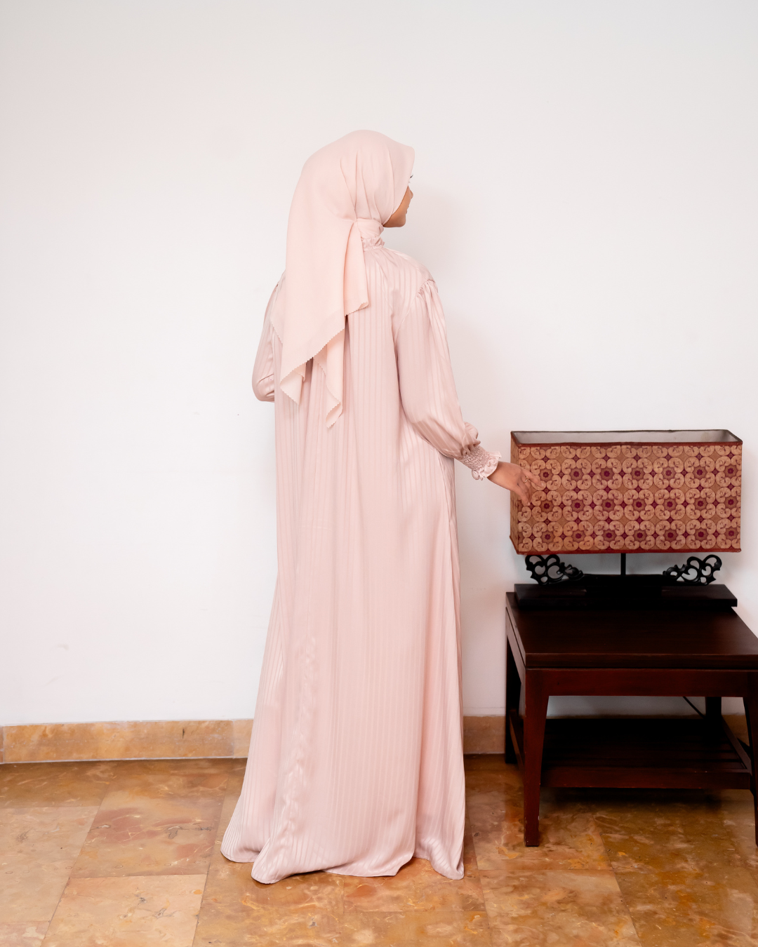 SENJA DRESS - NUDE BLUSH (EID SERIES 2025)