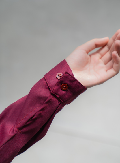 Alecia Shirt - Burgundy