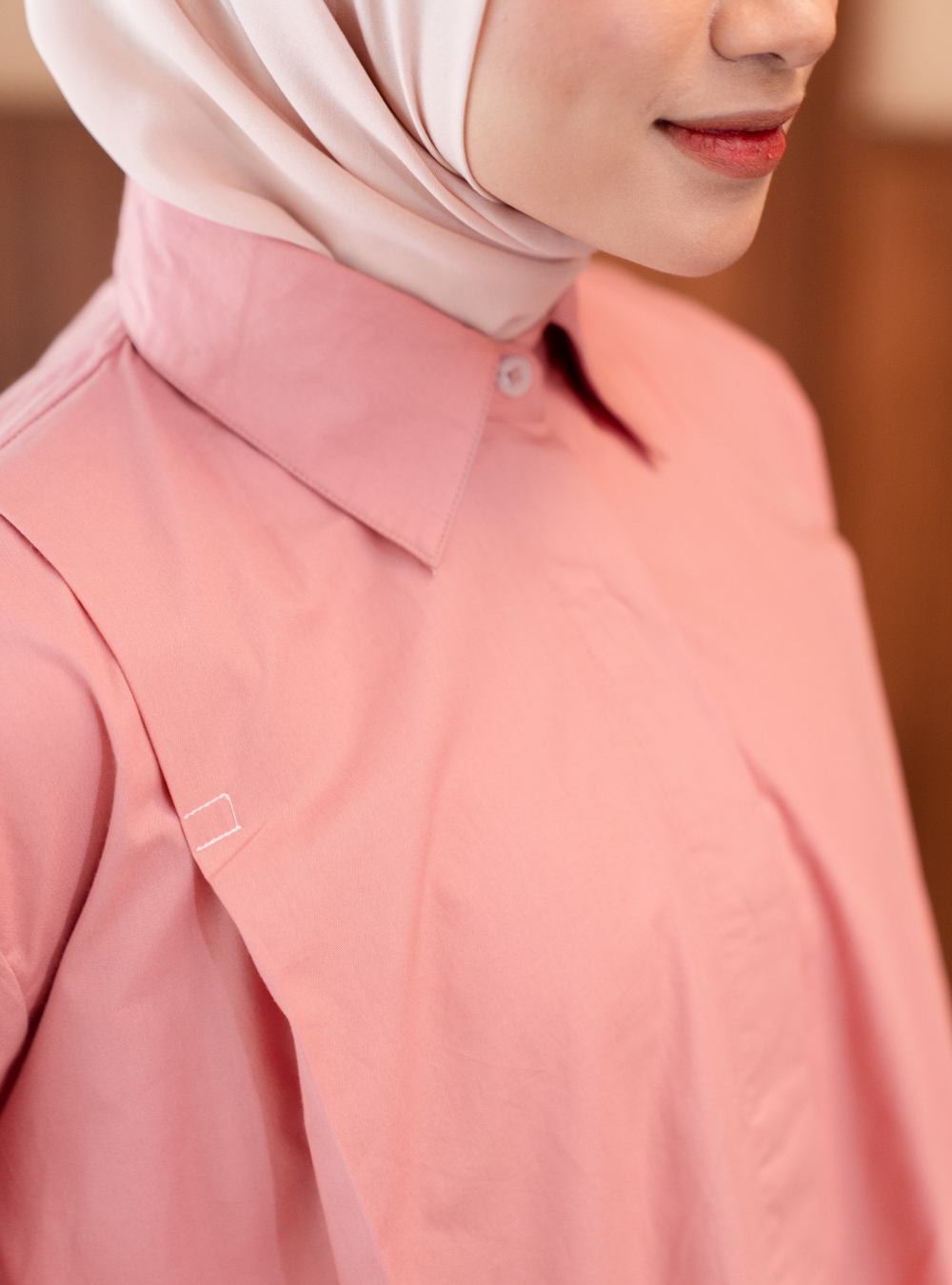 Serene Fold Shirt - Quartz Pink