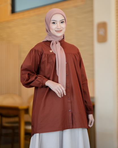 Carmia Shirt - Spiced Brick