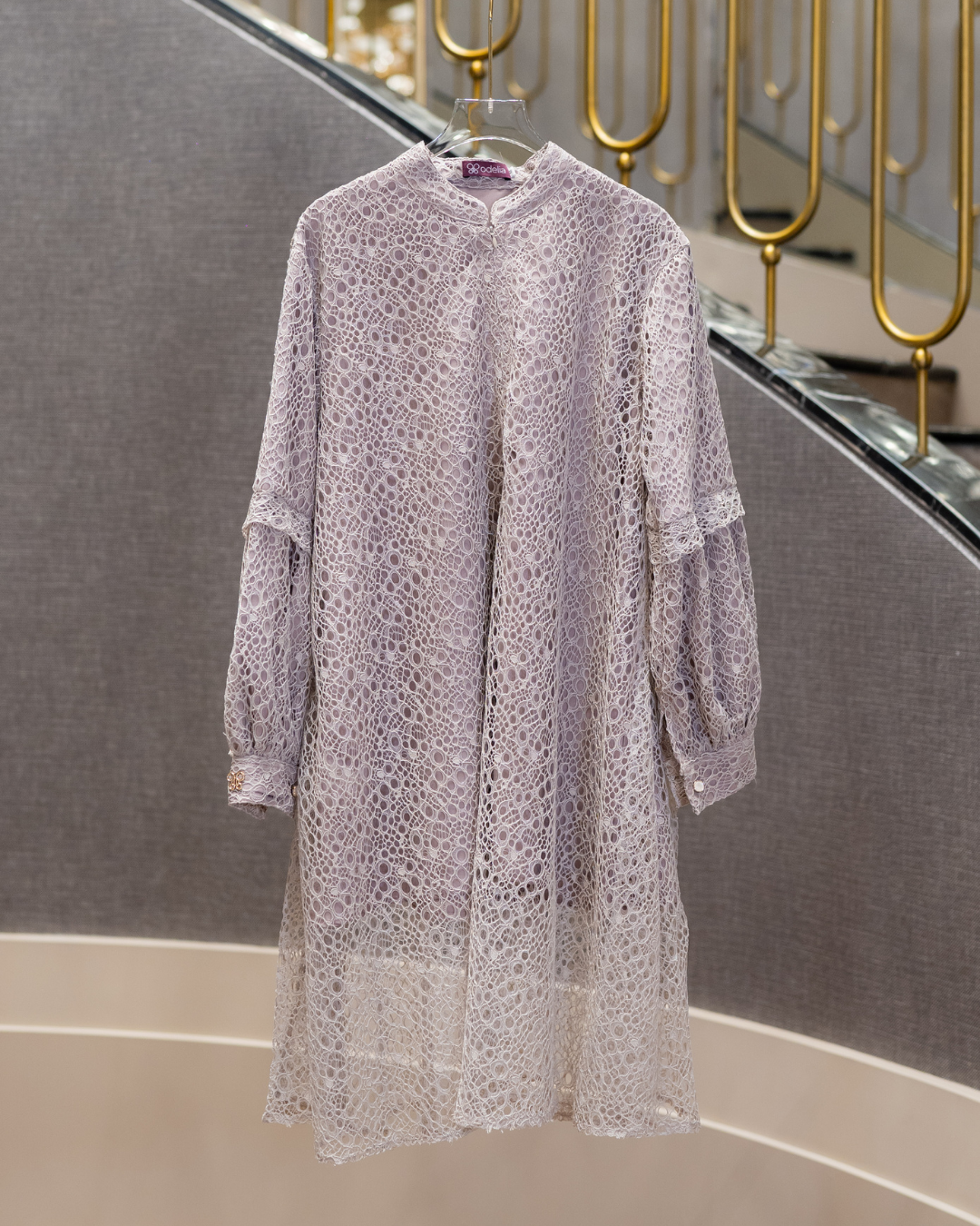 Amara Lace Tunic - Frost Lilac