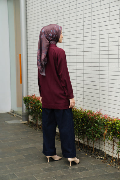 Alinia Shirt - Oxblood