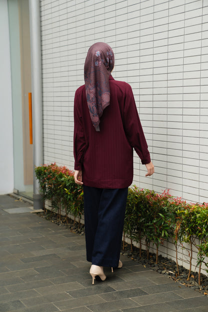Alinia Shirt - Oxblood