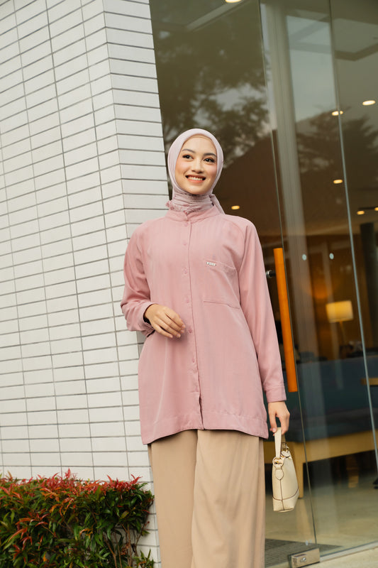 Alinia Shirt - Peach Pink