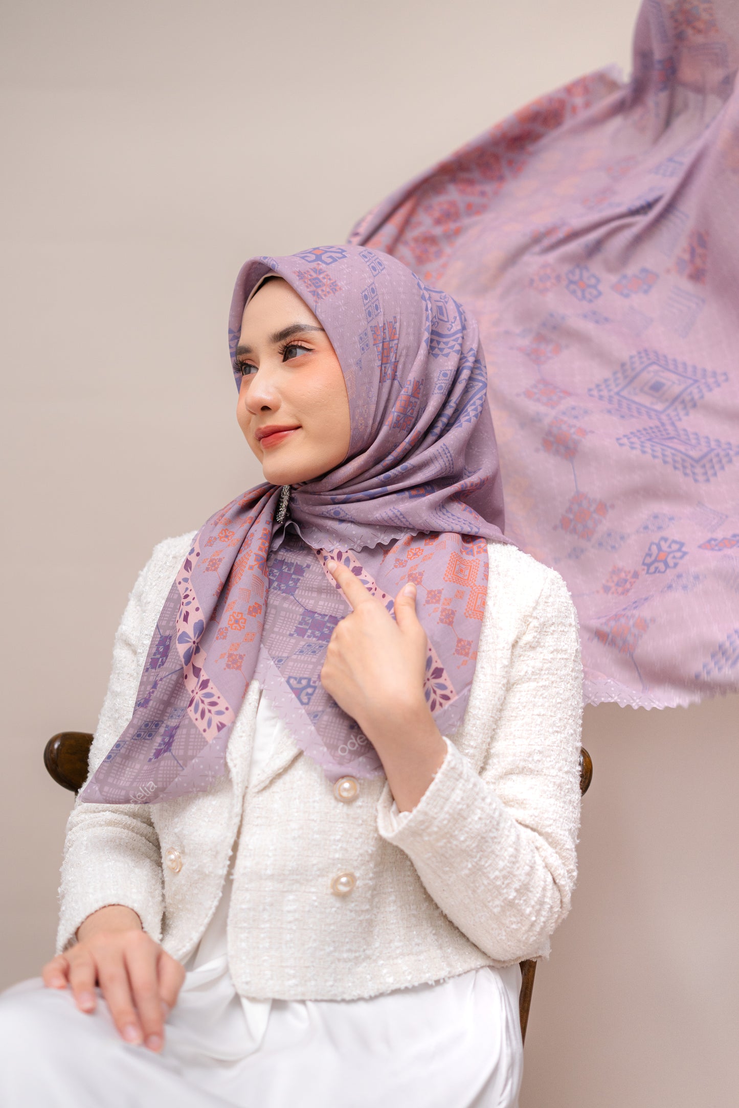 Allure Ethnique Scarf - Purple Haze