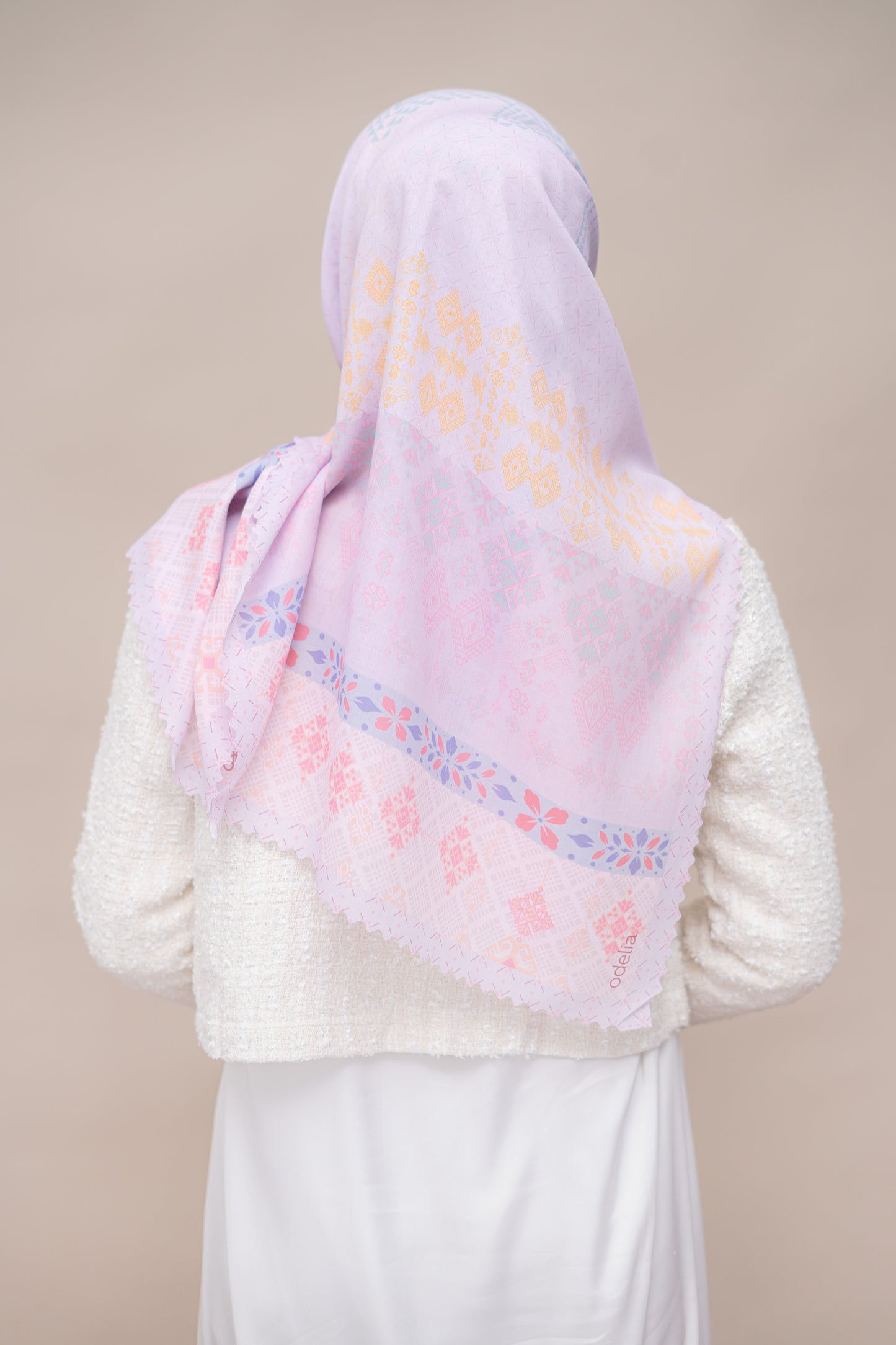 Allure Ethnique Scarf - Pink Pastel