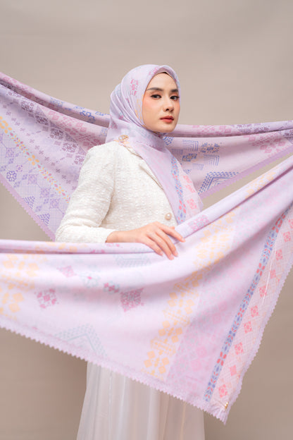 Allure Ethnique Scarf - Pink Pastel